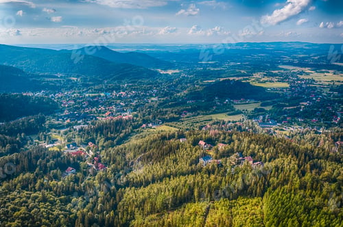 Preview: Aerial view of the Karpacz mountains