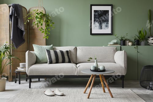 Preview: Stylish composition of modern living room interior