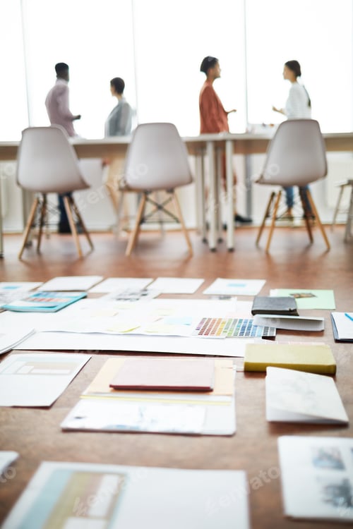 Preview: Documents on Floor in Office