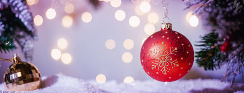 Preview: Christmas balls on fir branches