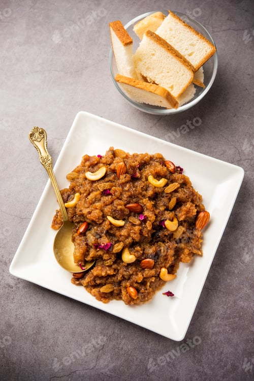 Preview: bread halwa also called halva, sheera, pudding or suji is an instant sweet dish from India