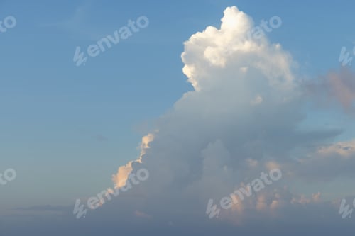 Preview: Beautiful colored cloudy evening sky. Abstract sky background.