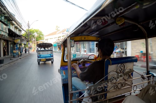 Preview: Tuk Tuk auto rickshaw is a common form of urban transport
