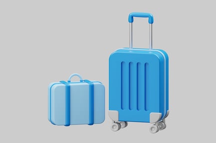 Preview: Blue adventure luggage set