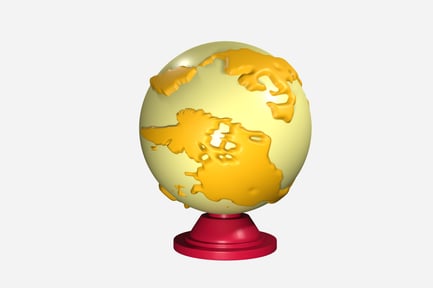 Aperçu: Illustration 3D du globe mondial