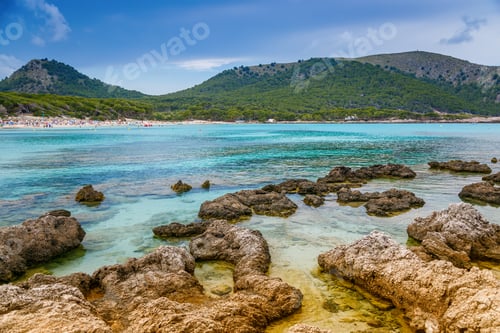 Preview: The beauty of the Mediterranean sea in Cala Agulla beach in Mallorca