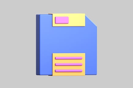 Vorschau: Buntes Diskettensymbol