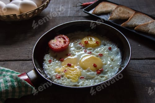 Preview: Freshly cooked scrambled eggs