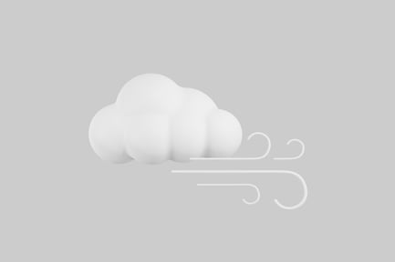 Preview: Windy cloud isolated