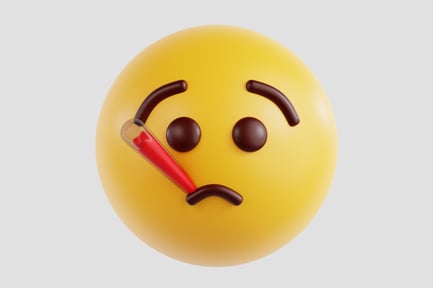 Preview: 3D Face With Thermometer Emoji