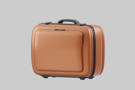 Preview: Copper hardshell carry-on suitcase