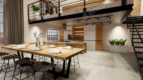 Vorschau: 3D-Hausinterieur