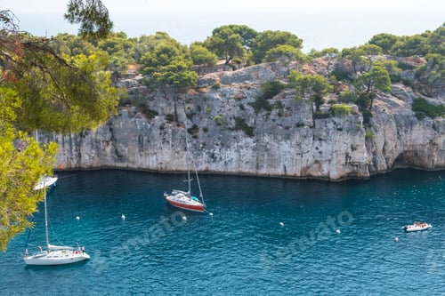 Preview: Rocky cliffs in Calanques National Park.