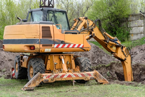 Preview: Industrial building construction site bulldozer