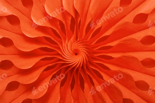 Preview: Living coral party holiday paper round decor