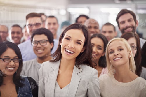 Preview: Winners have a winning attitude. Cropped portrait of a diverse group of businesspeople.