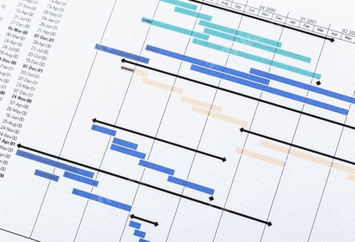 Preview: Project planning gantt chart