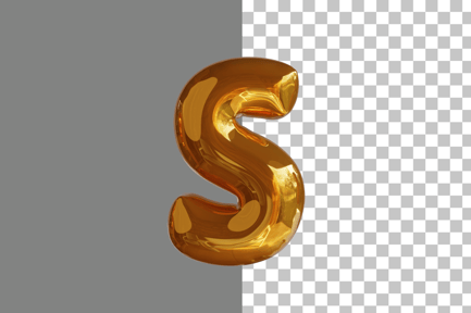 Preview: Alphabet Letter S 3D Icon