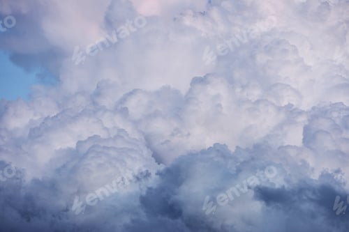 Preview: dramatic cloudscape in the twilight with sunset sunrise