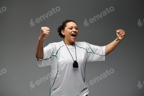 Preview: A Celebration of Athleticism: Womans Triumphant Football Victory