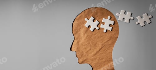 Preview: Memory Loss from Dementia or Alzheimer Disease Concept. Brain Function Decline.
