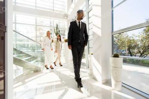 Preview: Young people walking in the office