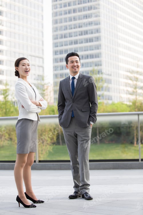 Preview: Business person looking at view