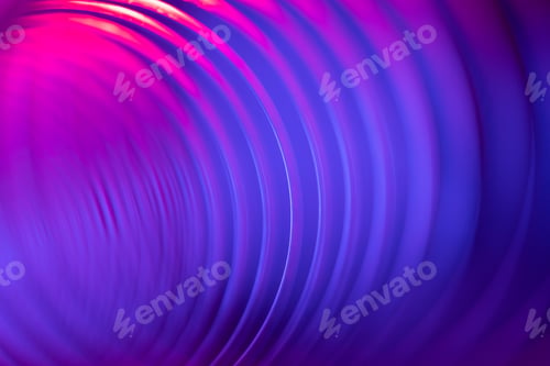 Vista previa: Closeup of coiled metal spring with sufficiently high strength and elastic properties in neon light