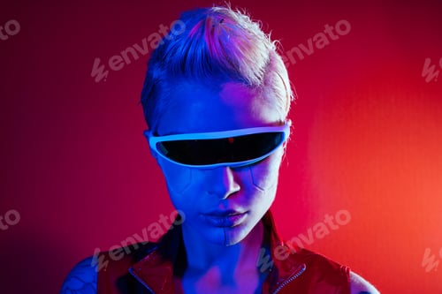 Preview: Representation of a bionic super human with advanced technology parts
