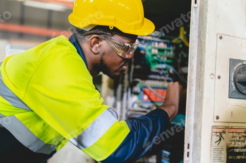 Preview: technician engineer checking equipment of machinery production technology or construction operating