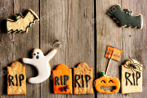 Preview: Halloween homemade gingerbread cookies