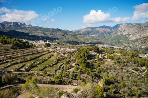 Preview: Panorama of the Guadalest Valley. Alicante Spain