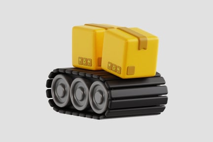 Preview: 3D Cartoon Conveyor Belt Asset