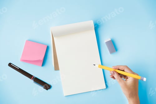Preview: Blank Mockup Empty Page Diary Copy Space Concept