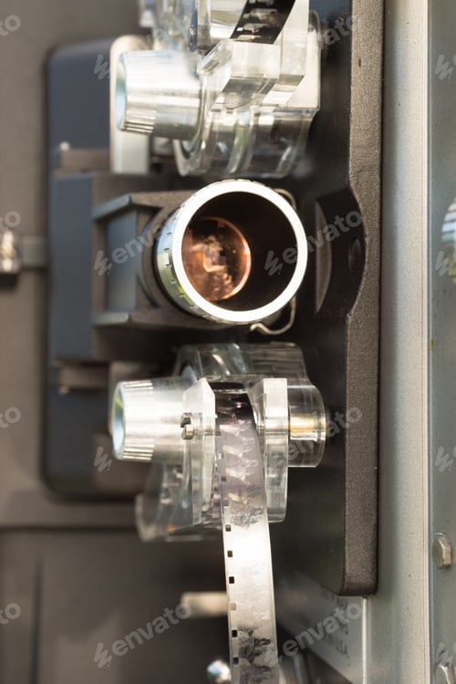 Preview: Vintage 8mm Movie Film Projector Film Reel Lens