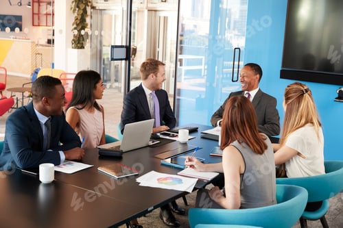 Preview: Young professional colleagues at a business meeting