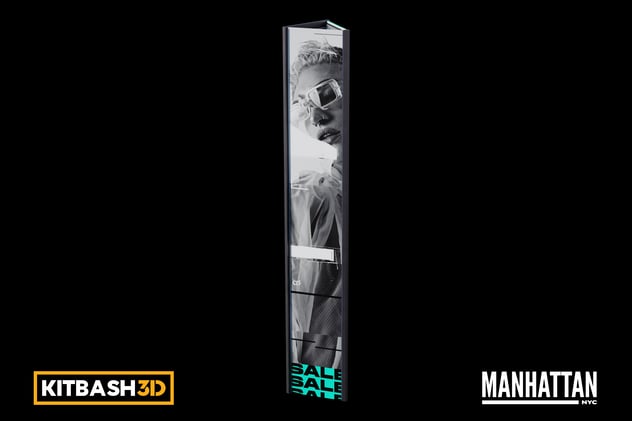 Kitbash: Manhattan - Billboard A 3D, Incl. advertisement & kitbash3d ...