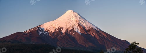 Preview: Sunset at Osorno Volcano, Vicente Perez Rosales National Park, Chilean Lake District, Chile, South A