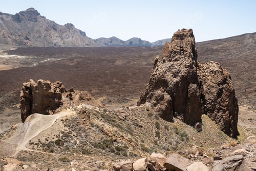Preview: A crater in the Teide Volcano National Park.A Martian view.Tenerife.Spain