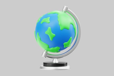 Aperçu: Globe de bureau Cartoon Earth