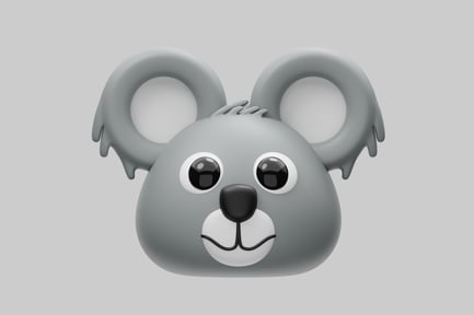 Visualização: Cabeça de coala.