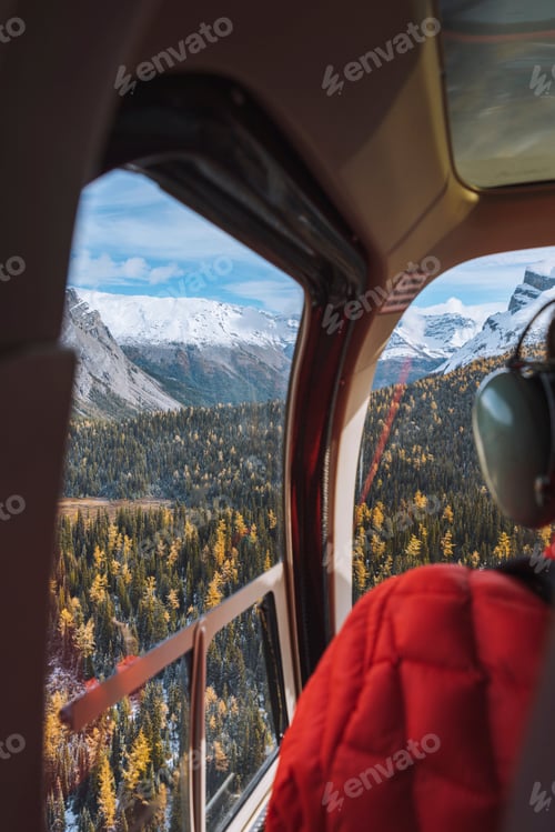 Preview: Cozy train journey through an autumnal mountain landscape