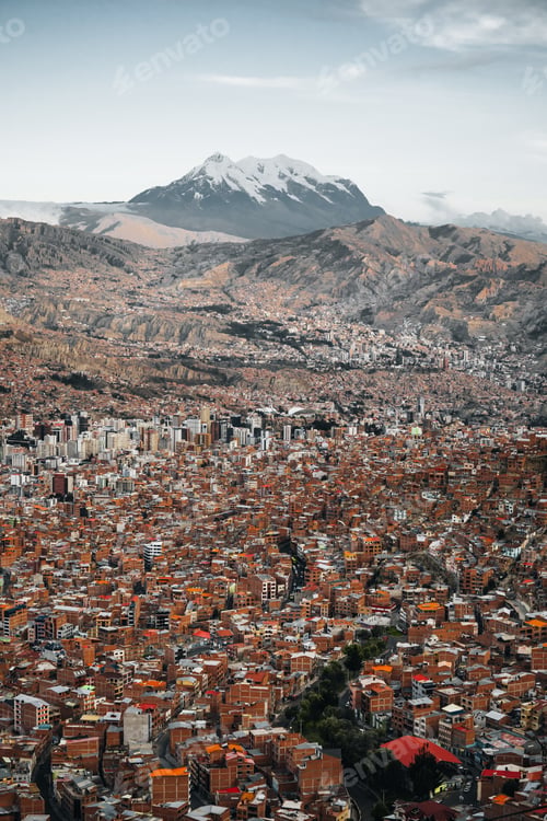 Preview: Amazing Panoramic View of Capital of Bolivia La Paz South America El Alto