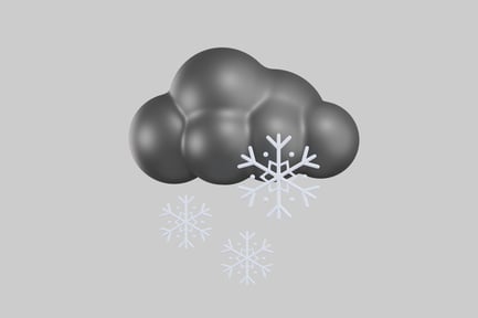 Preview: Winter cloud snowflakes
