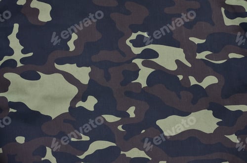 Preview: Texture of fabric with a camouflage painted in colors of the marsh