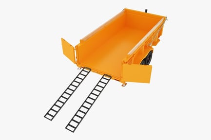 Preview: Open Dump Trailer with Loading Ramps