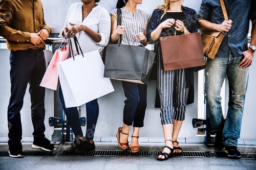Preview: Female friends out shopping together