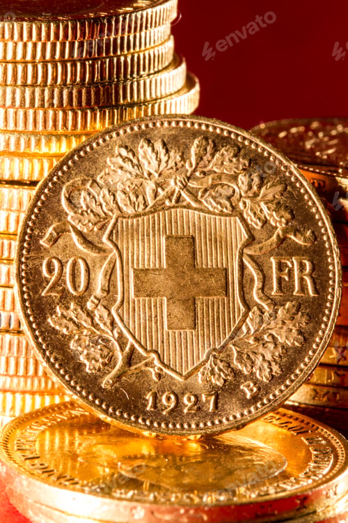 Preview: Twenty Swiss Francs coins