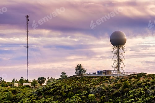 Preview: Sunset view of weather station