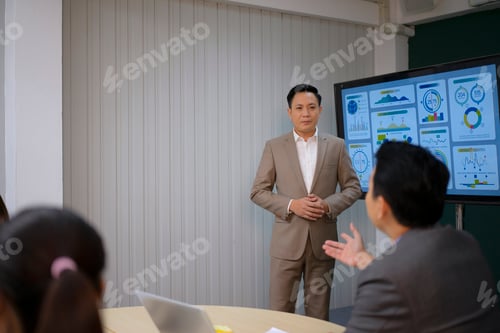 Preview: White collar worker working and meeting at office.